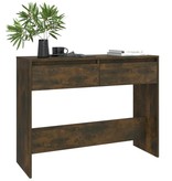 VidaXL Wandtafel 100x35x76,5 cm spaanplaat gerookt eikenkleurig