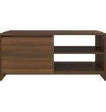 vidaXL Salontafel 102x50x45 cm bewerkt hout bruineikenkleurig
