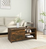 VidaXL Salontafel 102x50x45 cm bewerkt hout gerookt eikenkleurig