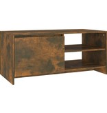 vidaXL Salontafel 102x50x45 cm bewerkt hout gerookt eikenkleurig