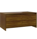 VidaXL Salontafel 90x50x41,5 cm spaanplaat bruineikenkleurig