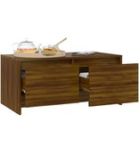VidaXL Salontafel 90x50x41,5 cm spaanplaat bruineikenkleurig
