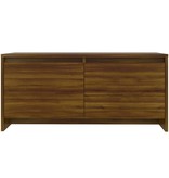 VidaXL Salontafel 90x50x41,5 cm spaanplaat bruineikenkleurig