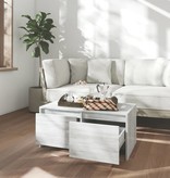 VidaXL Salontafel 90x50x41,5 cm spaanplaat grijs sonoma eikenkleurig