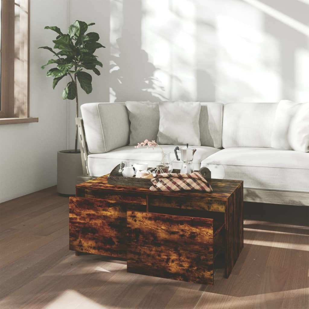 VidaXL Salontafel 90x50x41,5 cm spaanplaat sonoma eikenkleurig