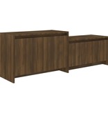 VidaXL Tv-meubel 146,5x35x50 cm spaanplaat bruineikenkleurig