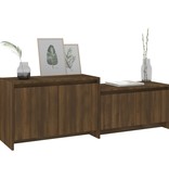 VidaXL Tv-meubel 146,5x35x50 cm spaanplaat bruineikenkleurig