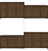 VidaXL Tv-meubel 146,5x35x50 cm spaanplaat bruineikenkleurig