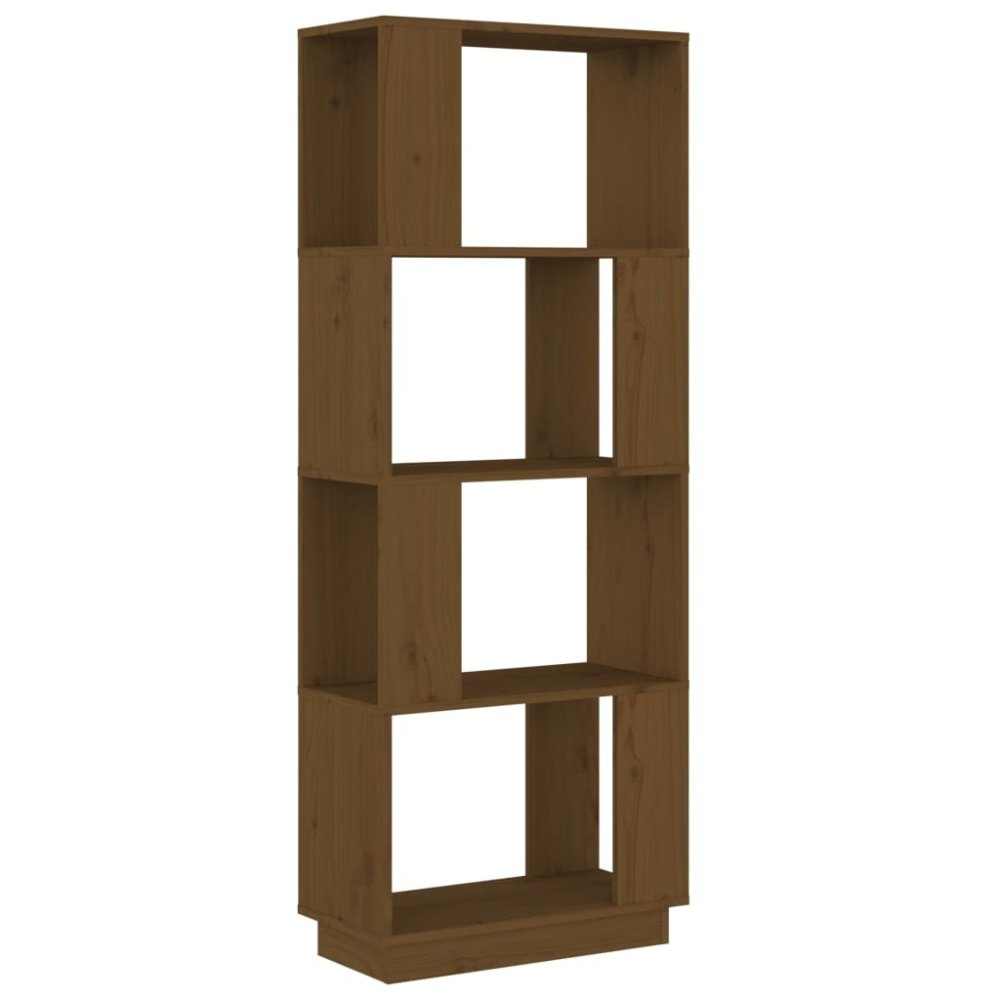 VidaXL Boekenkast/kamerscherm 51x25x132 cm grenenhout honingbruin