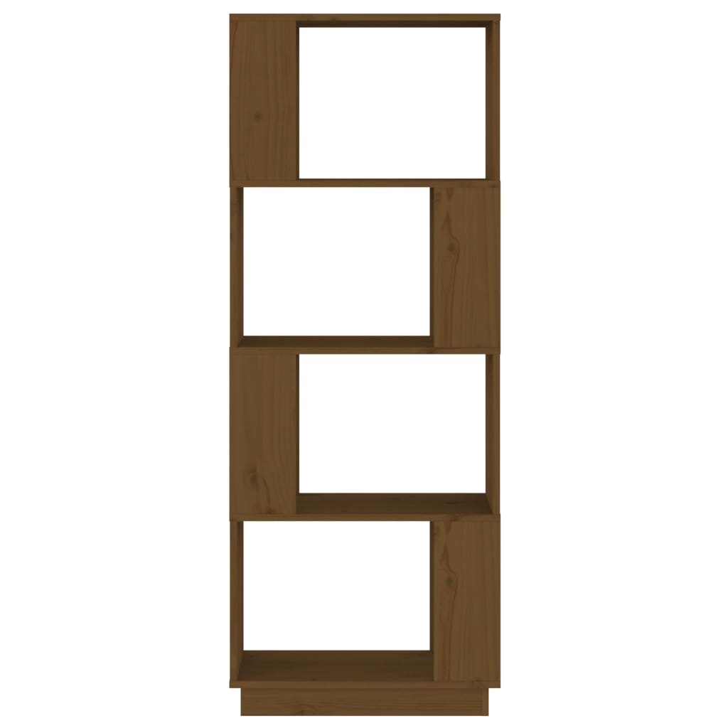 VidaXL Boekenkast/kamerscherm 51x25x132 cm grenenhout honingbruin
