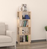 vidaXL Boekenkast/kamerscherm 51x25x132 cm massief grenenhout