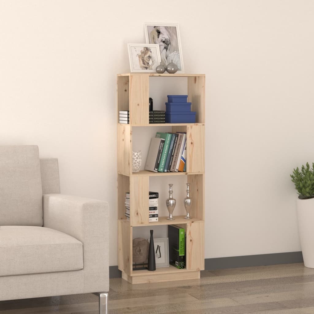 vidaXL Boekenkast/kamerscherm 51x25x132 cm massief grenenhout