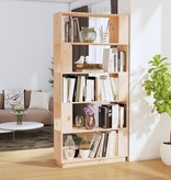 vidaXL Boekenkast/kamerscherm 80x25x163,5 cm massief grenenhout