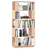 vidaXL Boekenkast/kamerscherm 80x25x163,5 cm massief grenenhout