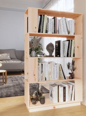 vidaXL Boekenkast/kamerscherm 80x25x132 cm massief grenenhout