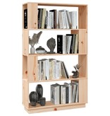 vidaXL Boekenkast/kamerscherm 80x25x132 cm massief grenenhout