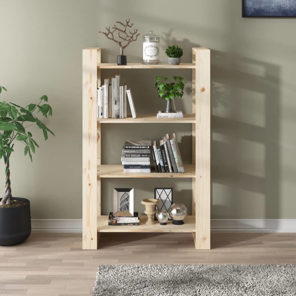 vidaXL Boekenkast/kamerscherm 80x35x125 cm massief grenenhout