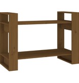 VidaXL Boekenkast/kamerscherm 80x35x56,5 cm grenenhout honingbruin