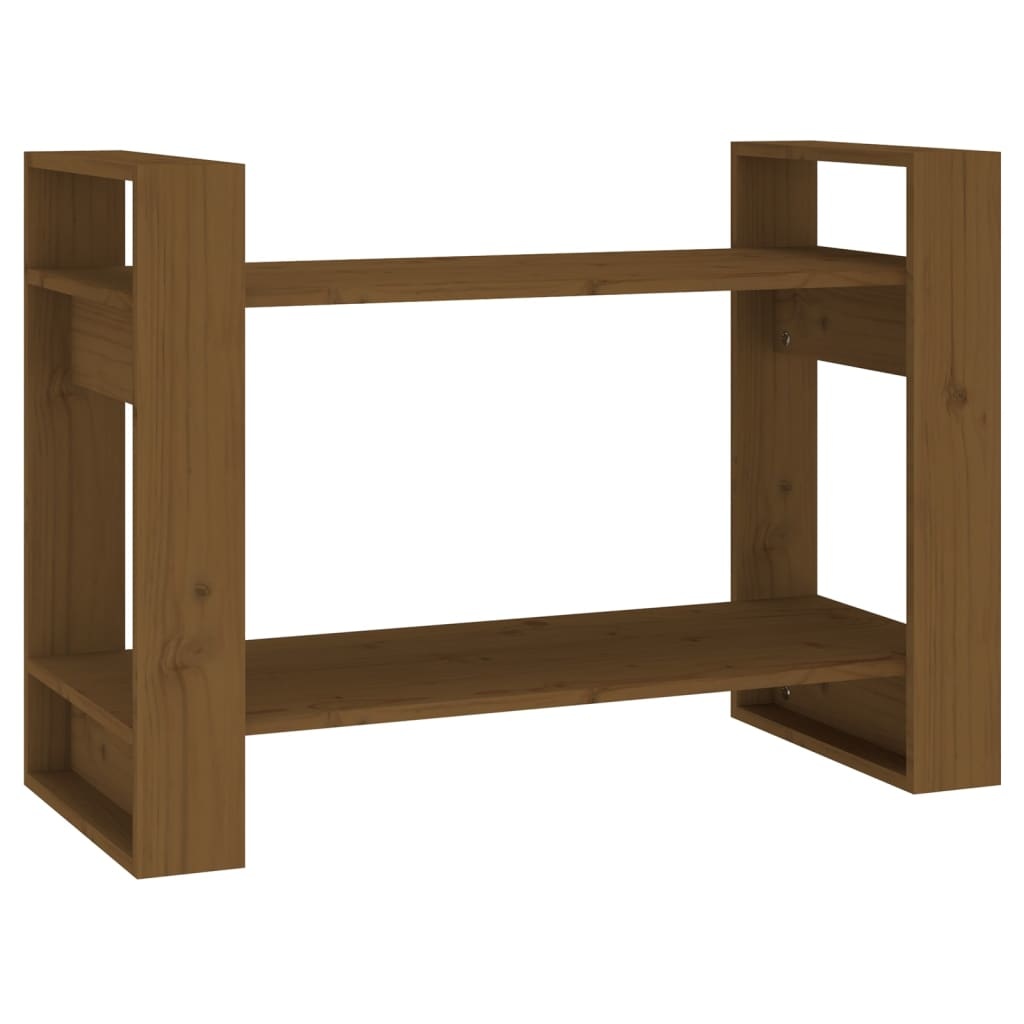 VidaXL Boekenkast/kamerscherm 80x35x56,5 cm grenenhout honingbruin