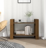 VidaXL Boekenkast/kamerscherm 80x35x56,5 cm grenenhout honingbruin