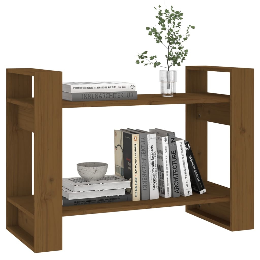 VidaXL Boekenkast/kamerscherm 80x35x56,5 cm grenenhout honingbruin