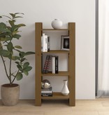 VidaXL Boekenkast/kamerscherm 60x35x125 cm massief hout honingbruin