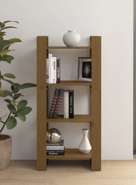 VidaXL Boekenkast/kamerscherm 60x35x125 cm massief hout honingbruin