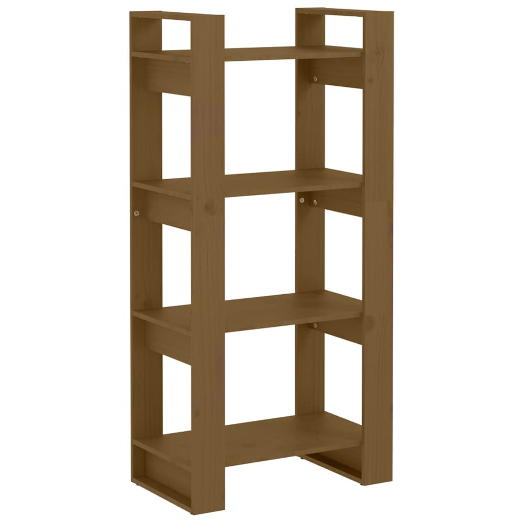 VidaXL Boekenkast/kamerscherm 60x35x125 cm massief hout honingbruin