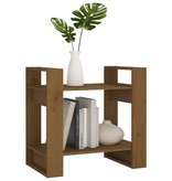 vidaXL Boekenkast/kamerscherm 60x35x57 cm massief hout honingbruin