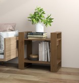 vidaXL Boekenkast/kamerscherm 60x35x57 cm massief hout honingbruin