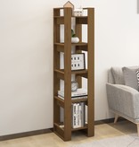 vidaXL Boekenkast/kamerscherm 41x35x160 cm grenenhout honingbruin