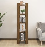 vidaXL Boekenkast/kamerscherm 41x35x160 cm grenenhout honingbruin