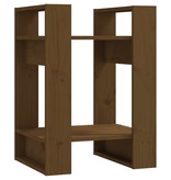 vidaXL Boekenkast/kamerscherm 41x35x57 cm grenenhout honingbruin