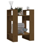 vidaXL Boekenkast/kamerscherm 41x35x57 cm grenenhout honingbruin