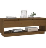 VidaXL Tv-meubel 110,5x34x40 cm massief grenenhout honingbruin