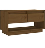 VidaXL Tv-meubel 74x34x40 cm massief grenenhout honingbruin