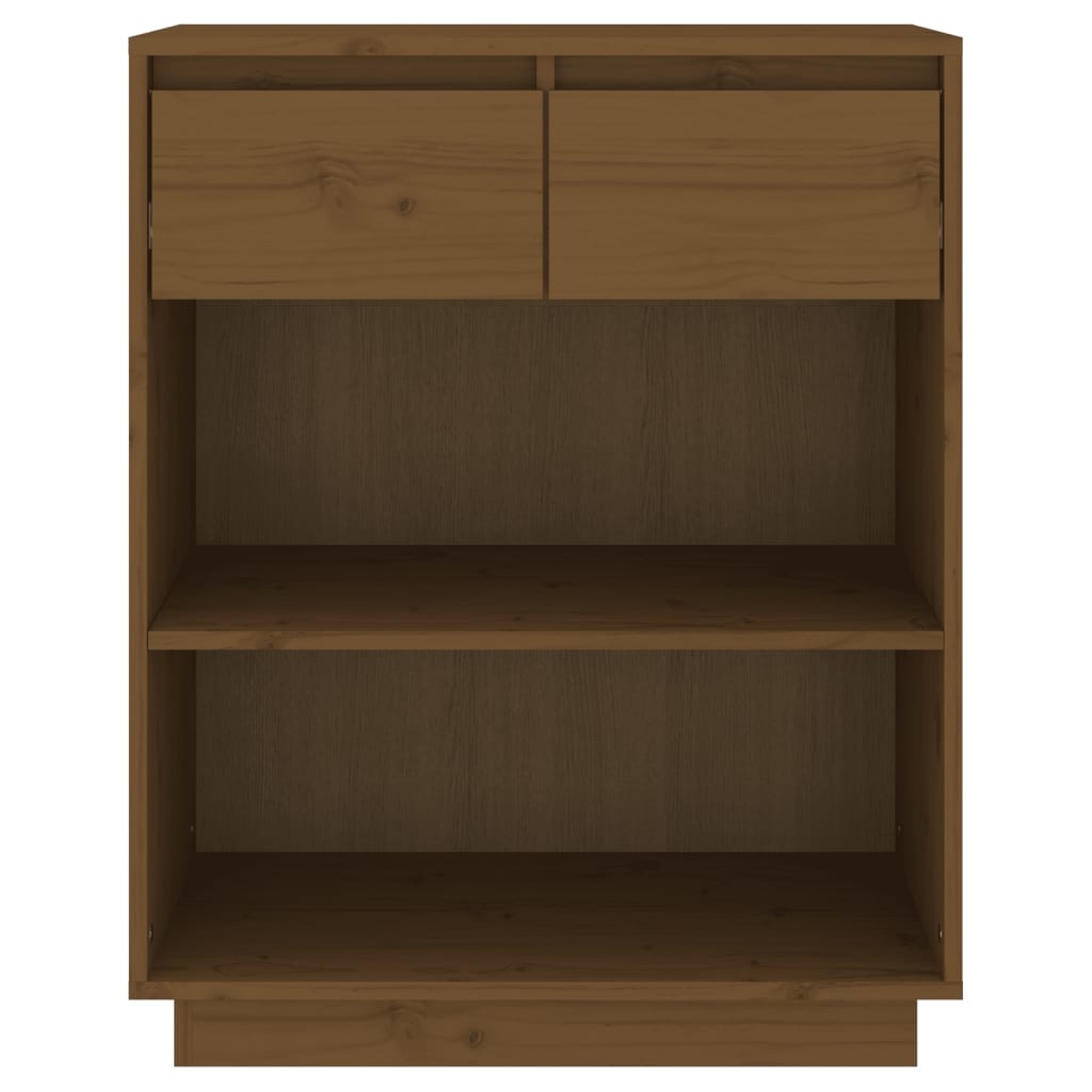VidaXL Wandkast 60x34x75 cm massief grenenhout honingbruin