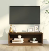 VidaXL Tv-meubel 90x35x35 cm massief grenenhout honingbruin