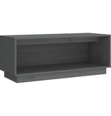VidaXL Tv-meubel 90x35x35 cm massief grenenhout grijs