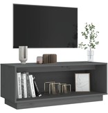 VidaXL Tv-meubel 90x35x35 cm massief grenenhout grijs