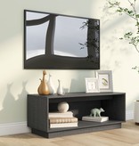 VidaXL Tv-meubel 90x35x35 cm massief grenenhout grijs