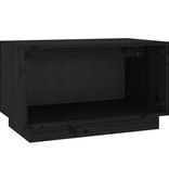 VidaXL Tv-meubel 60x35x35 cm massief grenenhout zwart