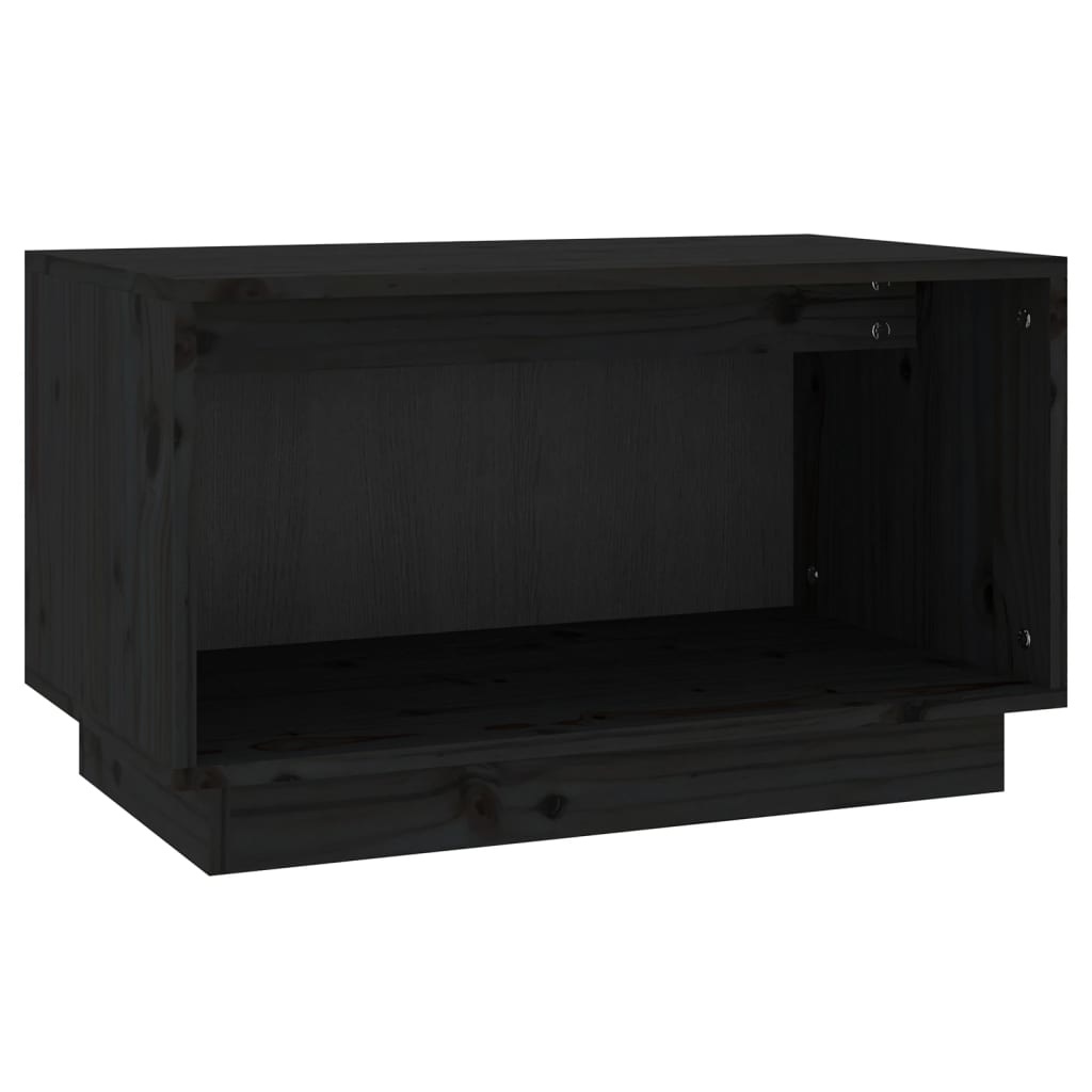 VidaXL Tv-meubel 60x35x35 cm massief grenenhout zwart