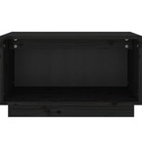 VidaXL Tv-meubel 60x35x35 cm massief grenenhout zwart