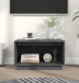 VidaXL Tv-meubel 60x35x35 cm massief grenenhout grijs