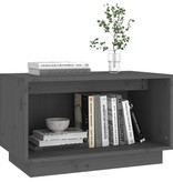 VidaXL Tv-meubel 60x35x35 cm massief grenenhout grijs