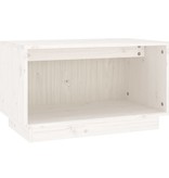 VidaXL Tv-meubel 60x35x35 cm massief grenenhout wit