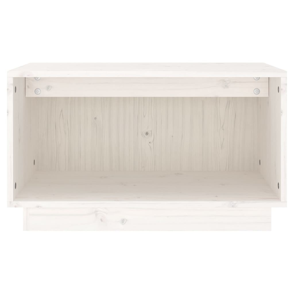 VidaXL Tv-meubel 60x35x35 cm massief grenenhout wit