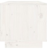 VidaXL Tv-meubel 60x35x35 cm massief grenenhout wit