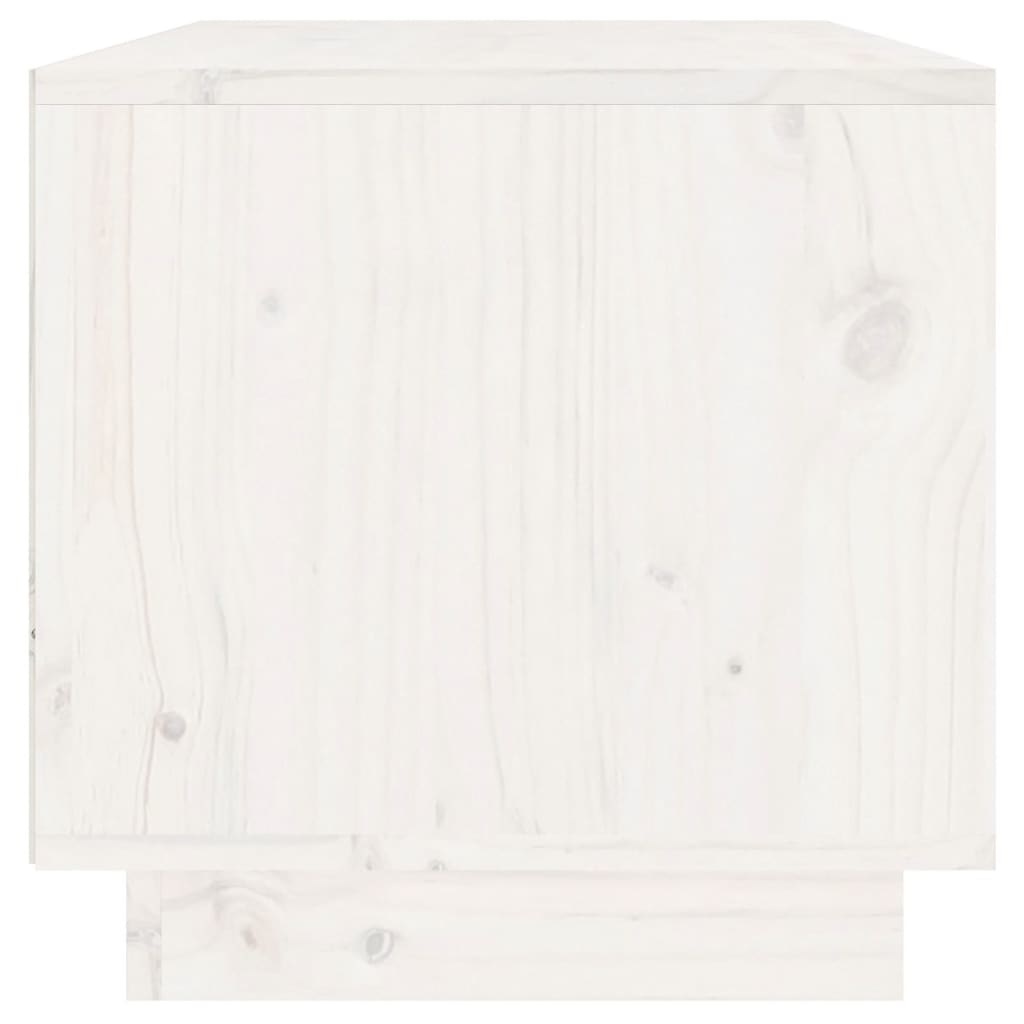 VidaXL Tv-meubel 60x35x35 cm massief grenenhout wit